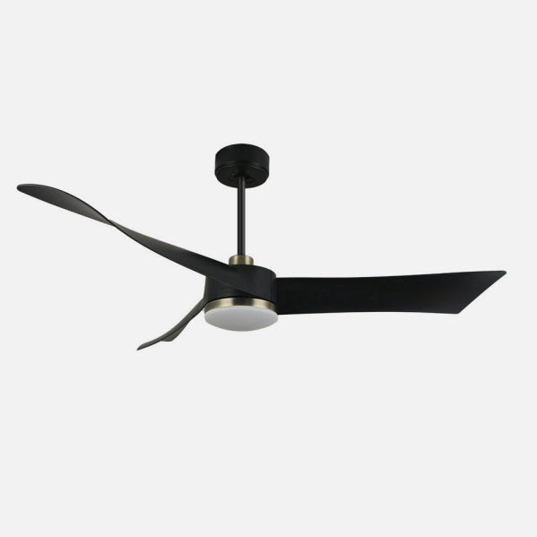 Ventilador Dc Tempel 26w Negro/cuero 3 Aspas 132d 6vel. 3000k, 4000k, 6500k 2950lm C/remoto, Memoria Y Temporizador
