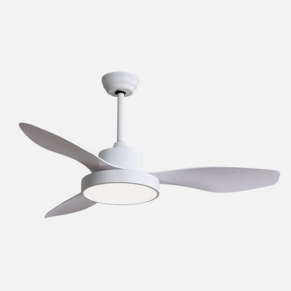 Ventilador Dc Hayate 48w 4080lm Blanco 3 Asp 33/48x120x120cm 3000-4000-6000k C/remoto, Memoria Y Temporizador