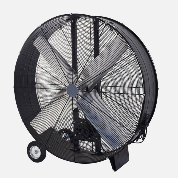 Ventilador Industrial Maximum 1000w Negro 112d 2 Velocidades C/ruedas