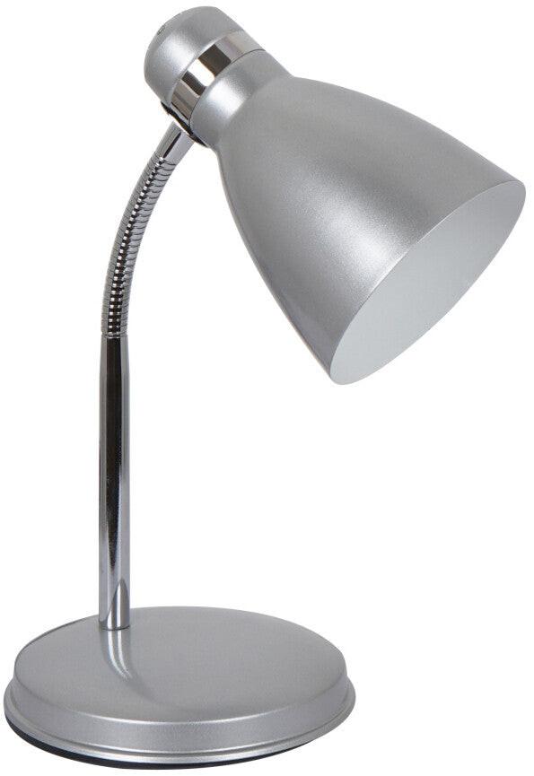 1950090-PL METAL FLEXO DESK LAMP SILVER E14 25W