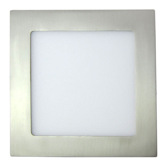 10938 LED-EINBAUSTRAHLER QUADRATISCH 18W SILBER 6000K