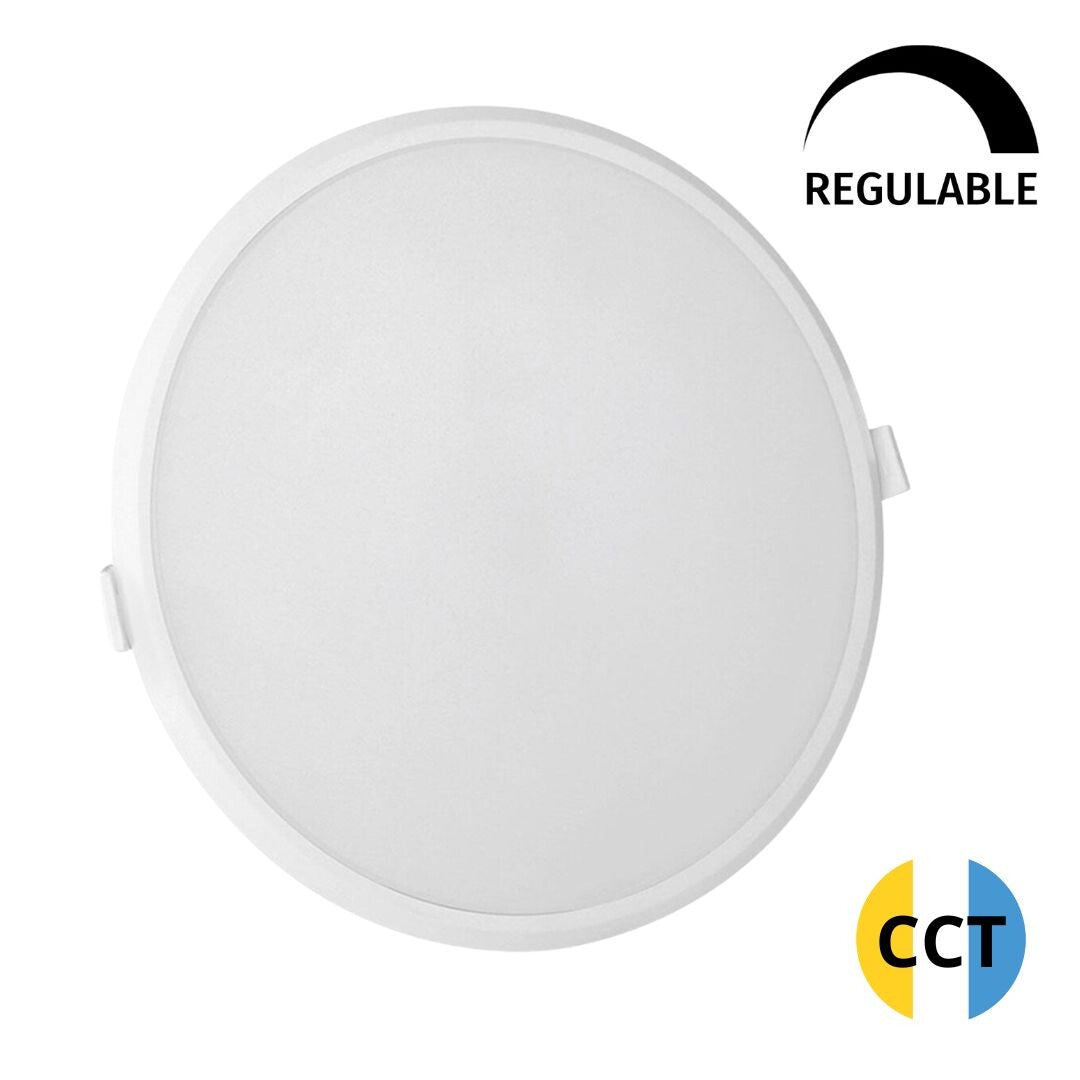 SLI038017CCT ROUND RECESSED LED DOWNLIGHT 22W SMART REG SPECTRUM