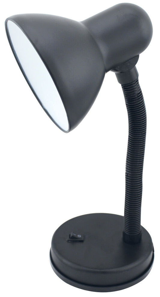 1900414 SCHREIBTISCHFLEXLEUCHTE E27 SCHWARZ FLEXIBLER KÖRPER