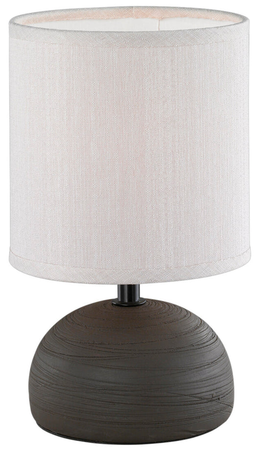 50351026 LAMPARA SOBREMESA LUCI E14 MARRON TRIO
