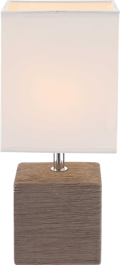 Lámpara Sobremesa Cerámica Marrón E14 40W Geri Globo Lighting | Suministros Figmar