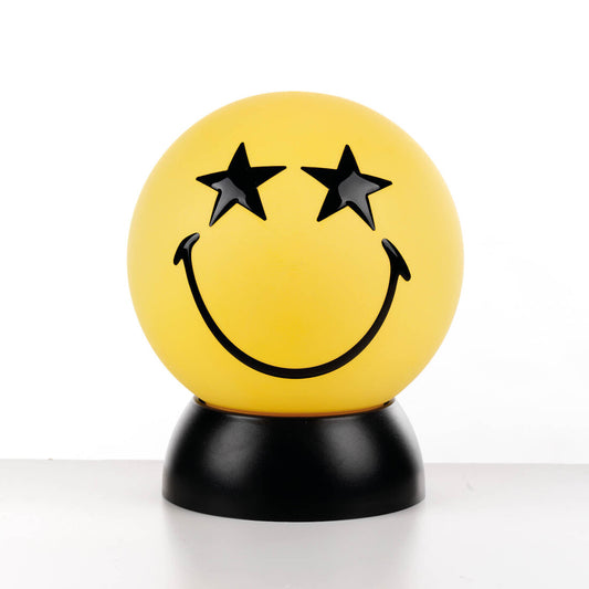 SM-2001/LY05 TISCHLEUCHTE GELB 1xE27 SMILEY STERNENAUGE ONLI