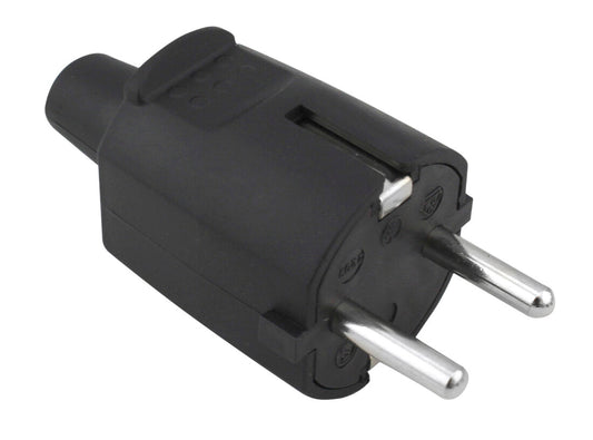 0200059 SCHUKO-KUPPLUNG 4,8mm TTL SCHWARZ 16A 250V GSC