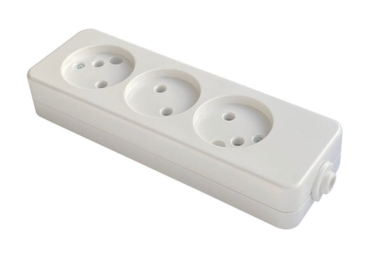 1002403 Sockel 3T ohne Kabel ohne Schalter F-BRIGHT