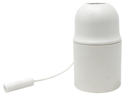 H038837 GLÜHLAMPENFASSUNG SCHALTER GLATT E27 WEISS KOALA