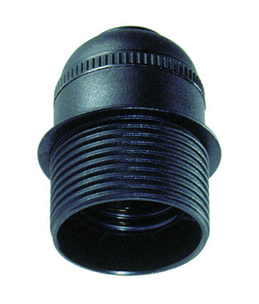 6829CTN PORTALAMPARAS CON TOPE E27 NEGRO SOLERA
