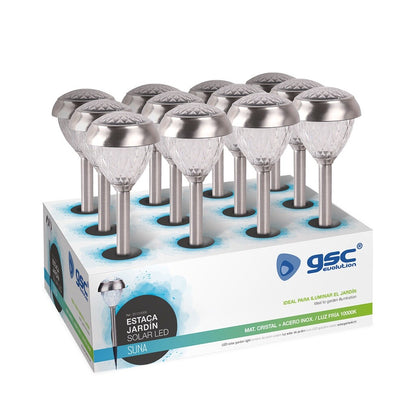 Estaca LED Solar Suna 10000K Sensor Crepuscular Batería Incluida GSC