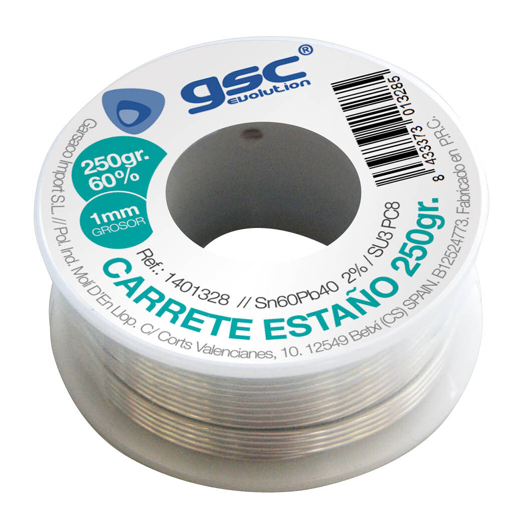 001401328 250g. CARRETE DE ESTAÑO 1mm. AL 60% GSC