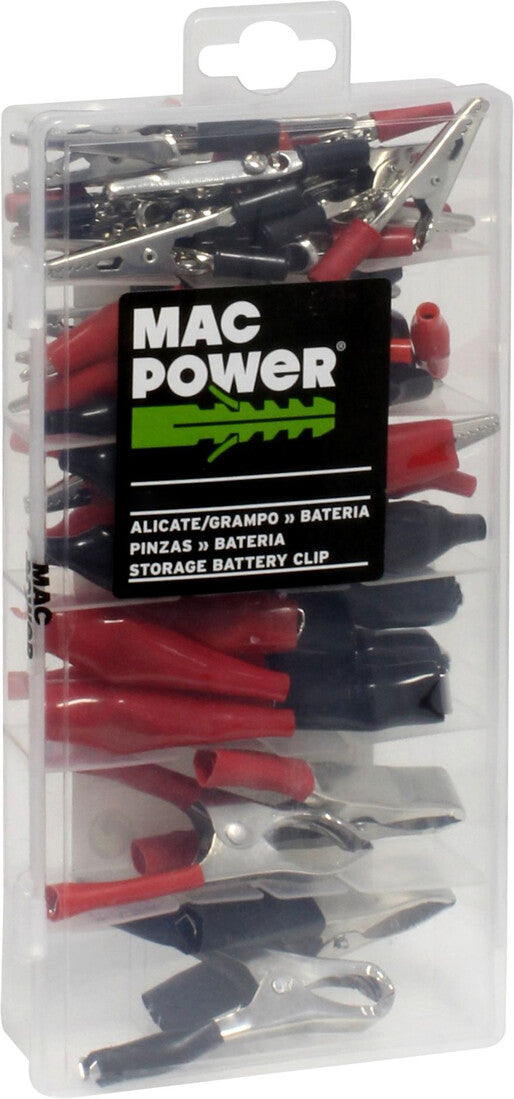 66675 CAJA 28 PINZAS PARA BATERIA SURTIDAS MAC POWER