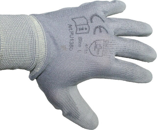 96390 BL 2 PARES DE GUANTES POLIURETANO GRIS XL