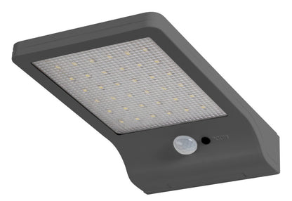 Aplique Solar LED Gris 3W 4000K Sensor Movimiento y Crepuscular Ledvance | Suministros Figmar