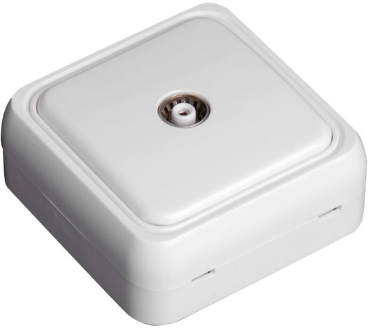 040357 WHITE SURFACE TV SOCKET B&amp;B