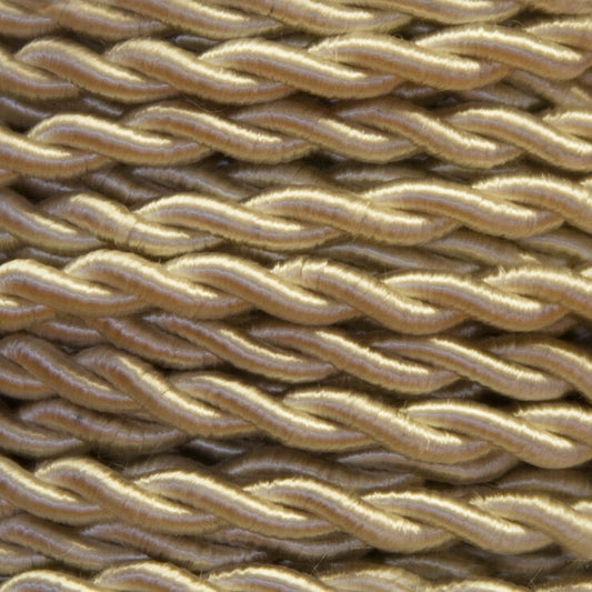 25 METROS CABLE TRENZADO SEDA 2x0,75 CREMA (15)