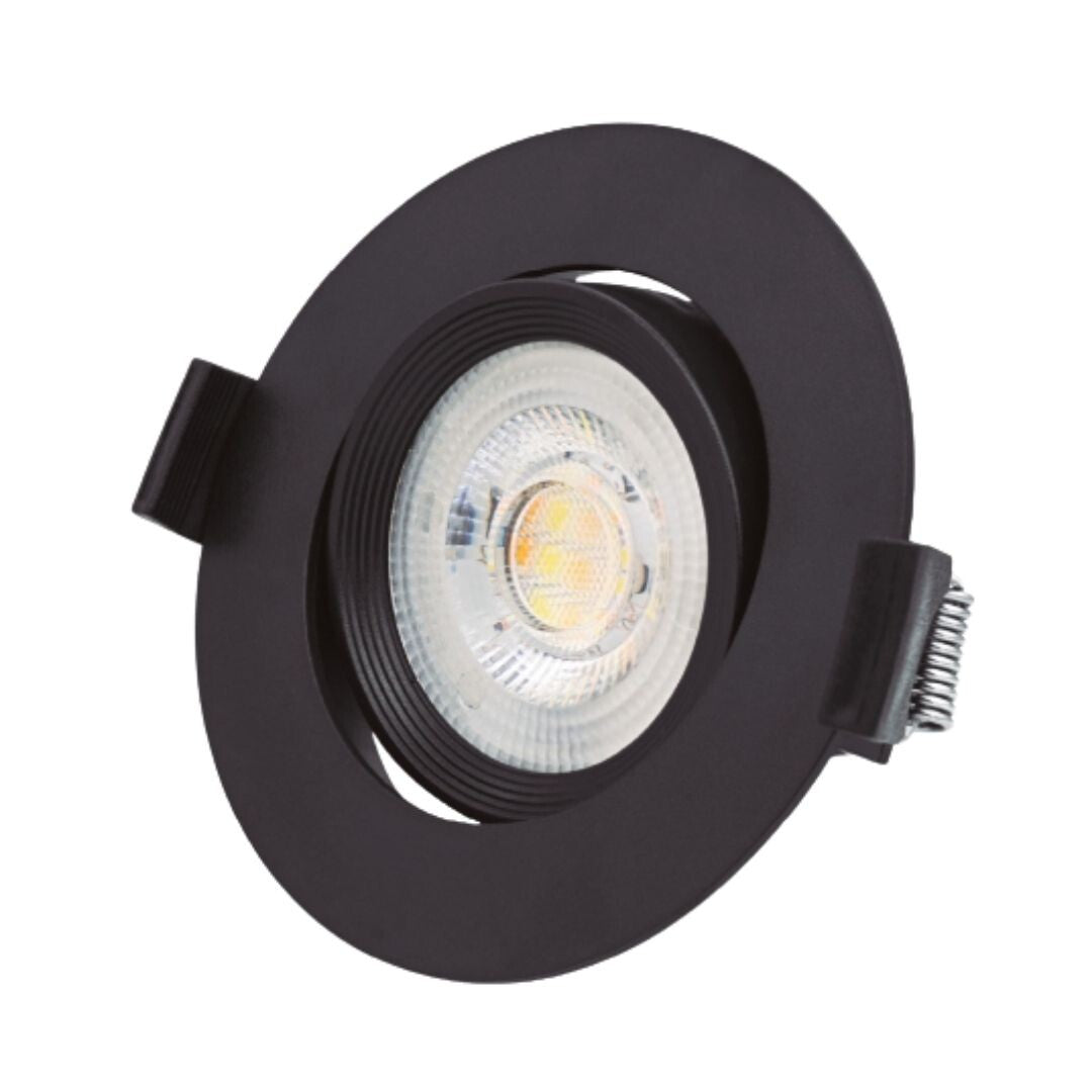 200400019 ARO LED REDONDO EMPOTRABLE NEGRO 7W 3000-4000-6500K GONDE GSC