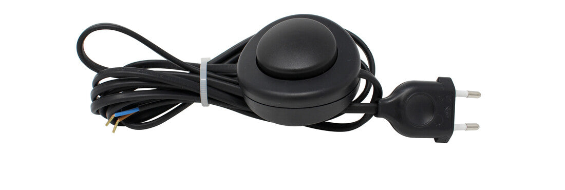 H038057 3m CONEXION CON INTERRUPTOR DE PIE NEGRA