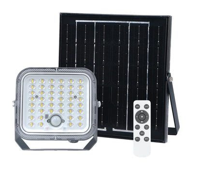 Proyector LED Solar Miloha 150W 6500K Panel 15W IP65 Mando Temporizador GSC