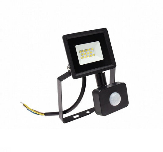 SLI029070CW_CZUJNIK_PW PROYECTOR LED C/SENSOR NEGRO 10W 6000K SPECTRUM