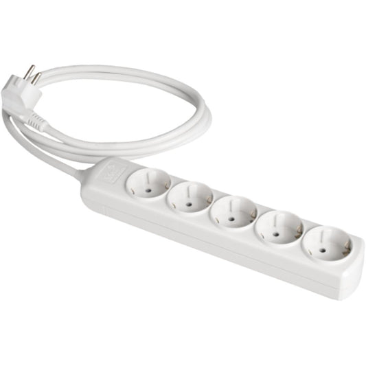8035 MEHRFACHSTECKDOSE 5-FACH 3m KABEL OHNE SCHALTER SERIE 8000 SOLERA