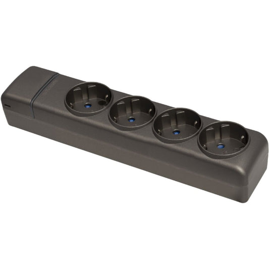 8004PNG MEHRFACHSTECKDOSE GRAPHIT 4-FACH OHNE KABEL OHNE SCHALTER ION SOLERA
