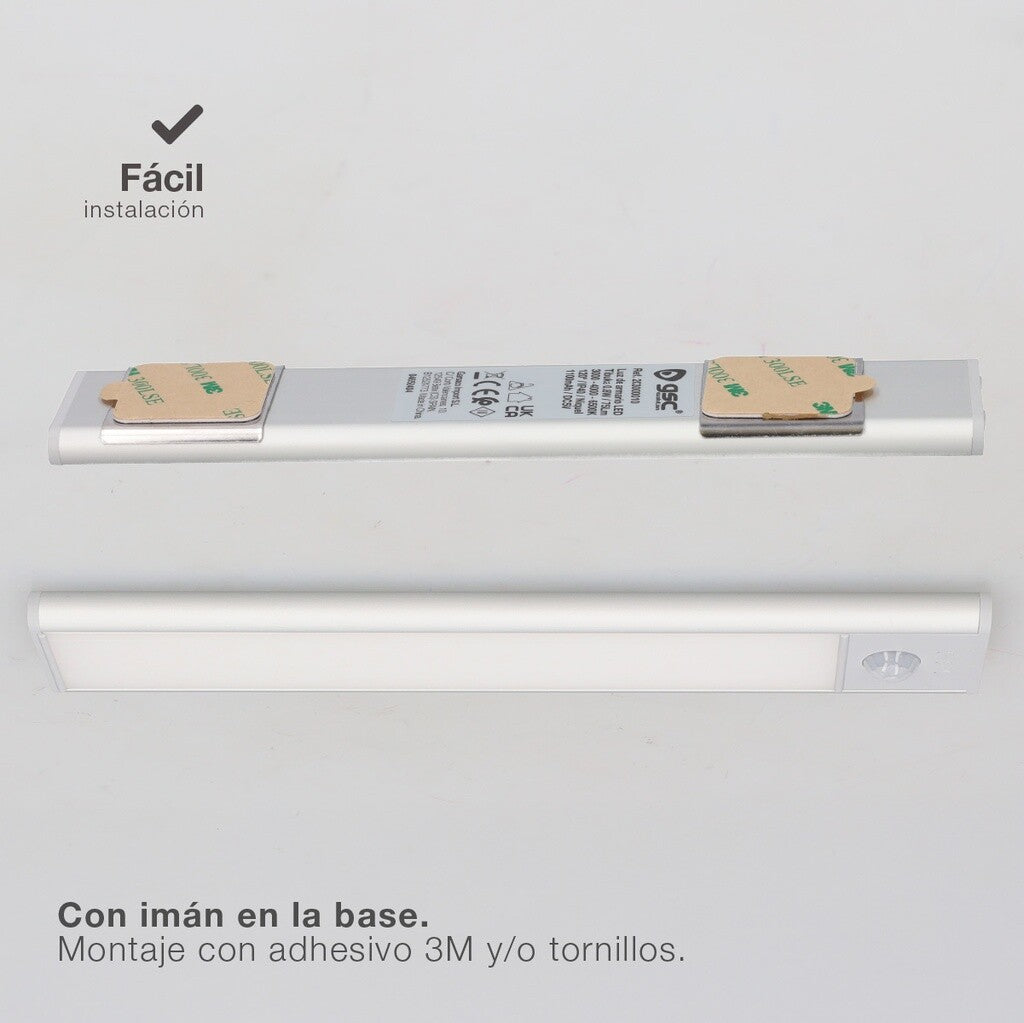 203000011 LUZ DE ARMARIO 1,5W CCT C/SENSOR MOVIMIENTO Y CREPUSCULAR GSC