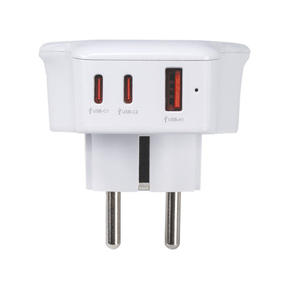 CL410103 ADAPTADOR UNIVERSAL DE VIAJE PARA EUROPA USB A+2 USB C 20W SIMON