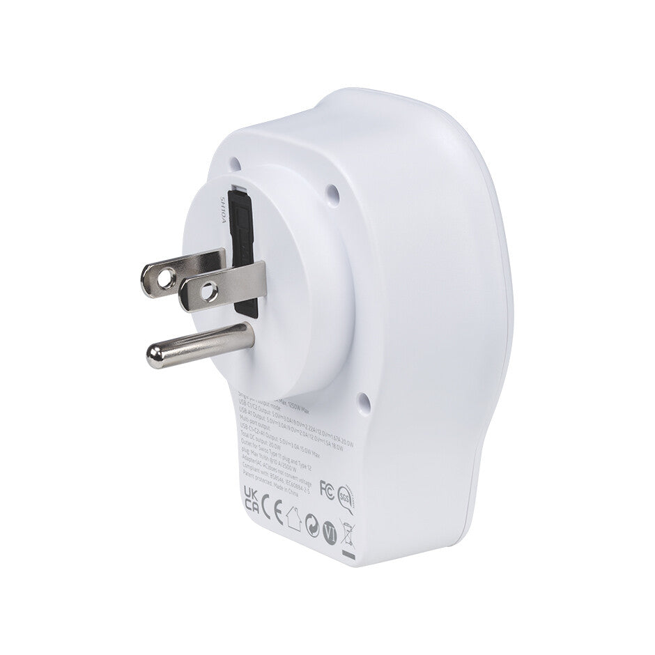 CL410104 ADAPTADOR UNIVERSAL DE VIAJE PARA US USB A+2 USB C 20W SIMON