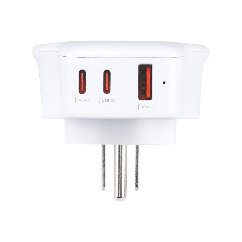 CL410104 ADAPTADOR UNIVERSAL DE VIAJE PARA US USB A+2 USB C 20W SIMON