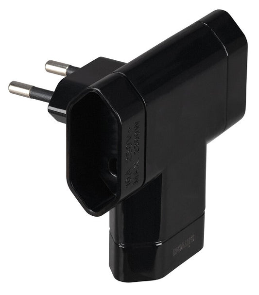 CL115818 ADAPTADOR BIPOLAR TRIPLE NEGRO 10A 250V SIMON