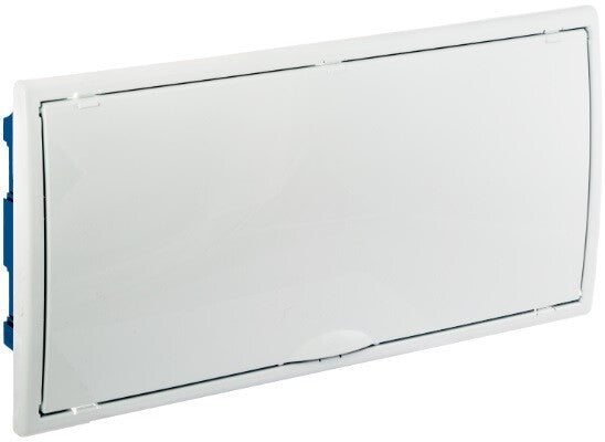 8690HGW CAJA EMPOTRABLE TABIQUE HUECO 22 ELEMENTOS MARCO Y PUERTA BLANCOS 450x222x72mm. SOLERA