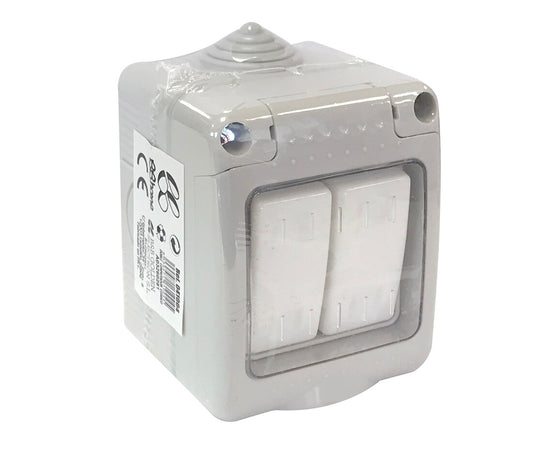 041004 DOBLE CONMUTADOR ESTANCO IP55 10A 250V