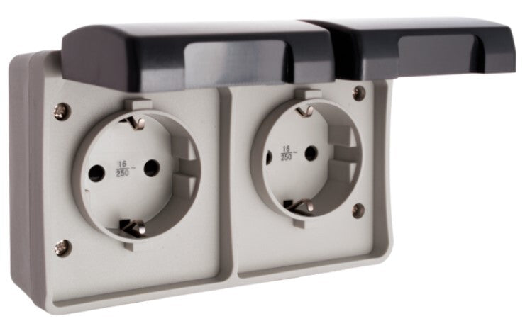 3366 BASE FIJA ESTANCA DOBLE IP44 SOLERA