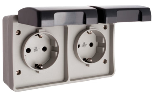 3366 BASE FIJA ESTANCA DOBLE IP44 SOLERA