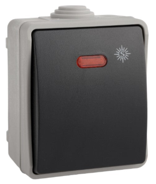 3303IL Wasserdichter beleuchteter Schalter IP54 SOLERA