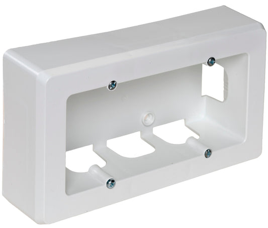 92 SOCKEL 2 ELEMENTE WEISS SCHIENE 165x96x43mm