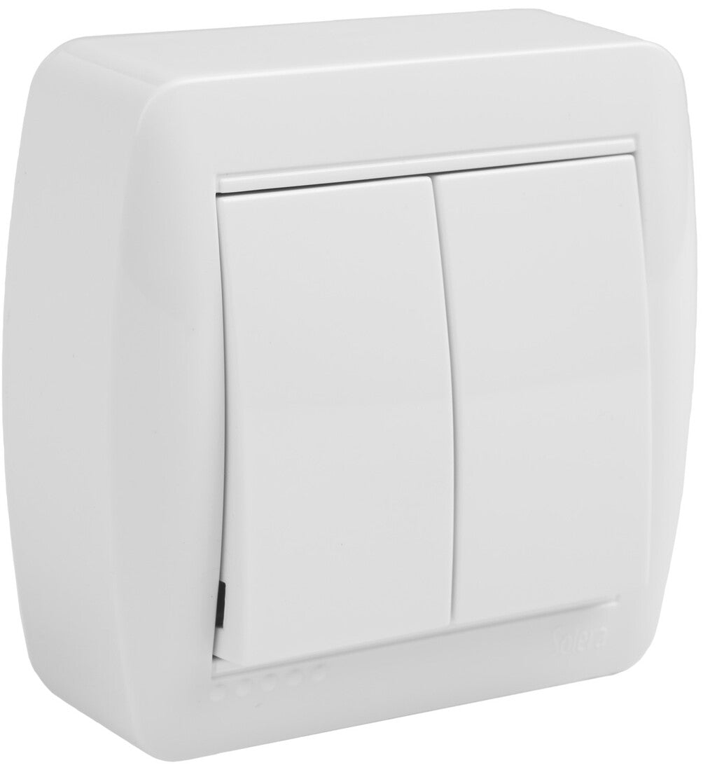 MUR12U DOBLE CONMUTADOR DE SUPERFICIE SERIE MURAL