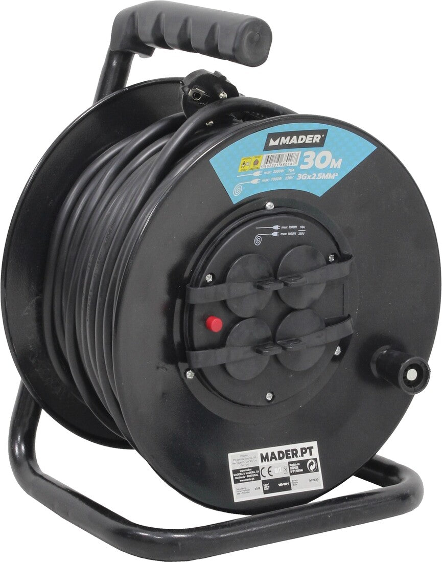 68018 30m EXTENSIBLE ENROLLACABLES 4T 3x2,5mm IP44