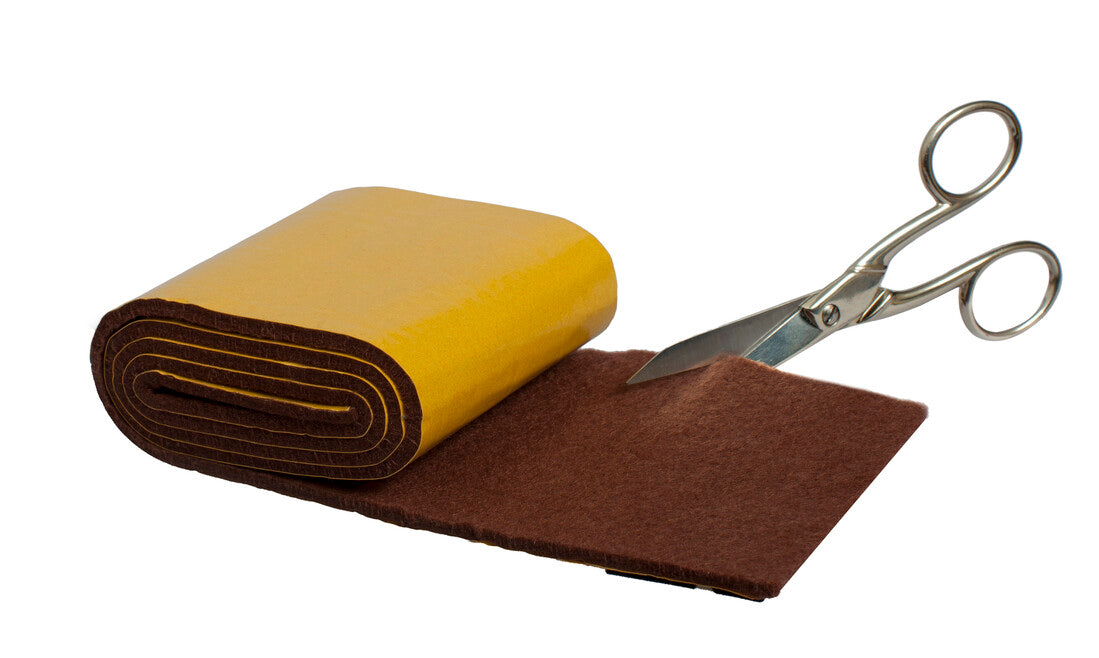 F2001M 1m ROLLO FIELTRO ADHESIVO MARRON 8,5cm