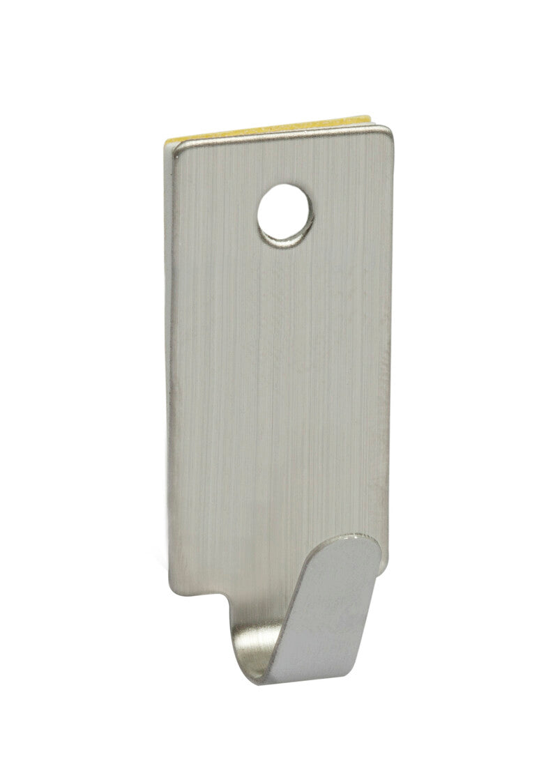 P2002I BL 4ud PERCHA ADHESIVA ACERO INOX 15x35mm