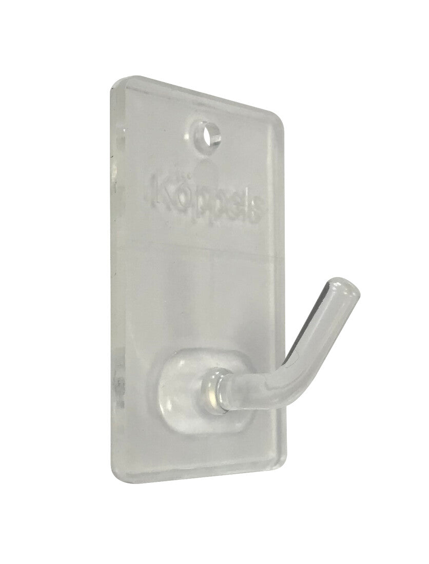 P2001T BL 3ud PERCHA ADHESIVA PEQUEÑA TRANSPARENTE