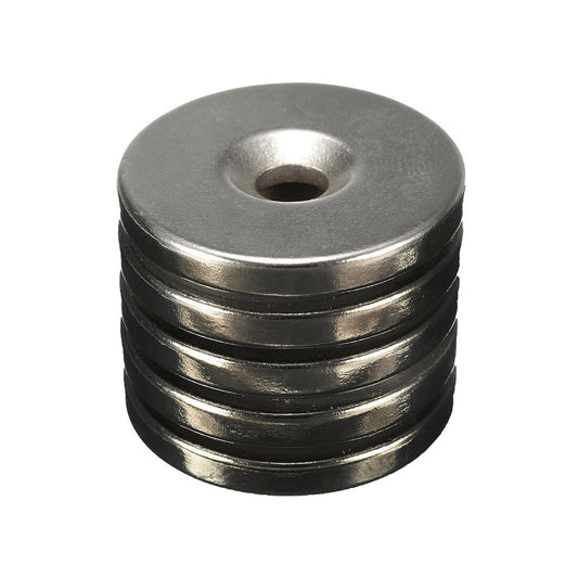 I1005I TUBO 10ud IMAN DISCO NEODIMIO C/AGUJERO ø18