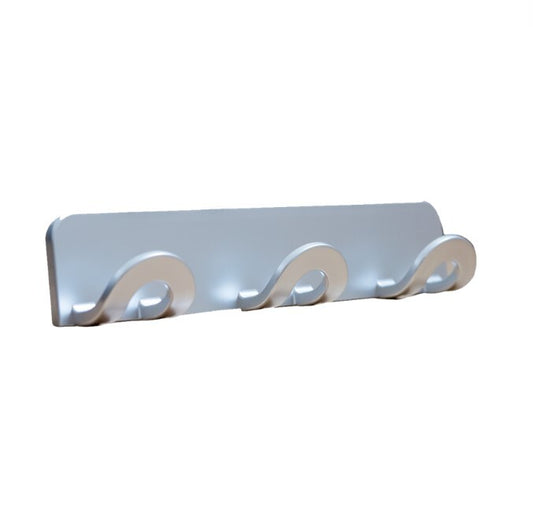 P5002C KLEBEHAKENLEISTE 3 HAKEN SCHRAUBBAR VERCHROMT KOPPELS