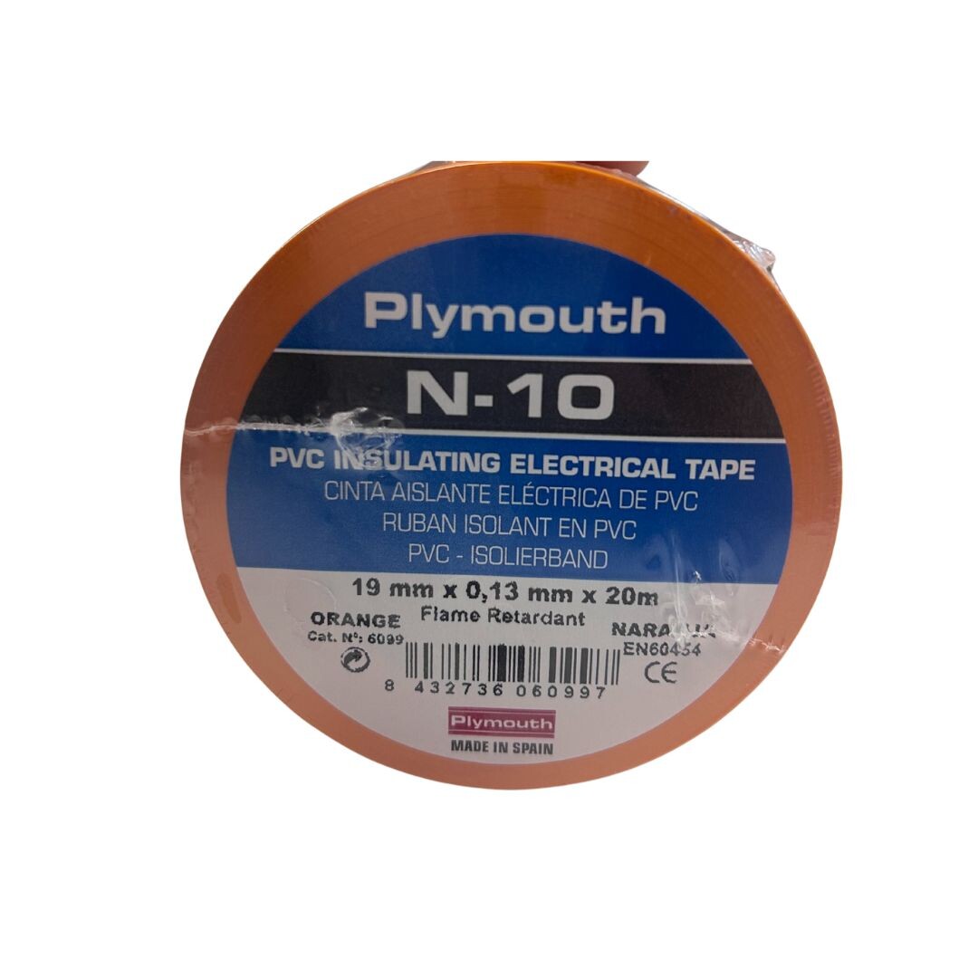 6099 ELECTRICAL TAPE 20X19mm ORANGE NUÑEZ-10 PLYMOUTH