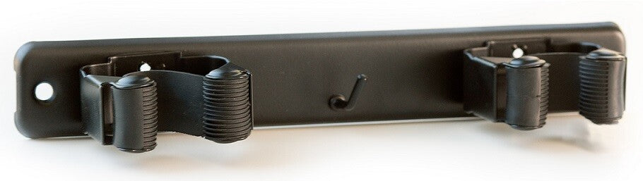 E1007N CUELGA ESCOBAS DOBLE PINZA NEGRO ADHESIVO O TORNILLO KOPPELS