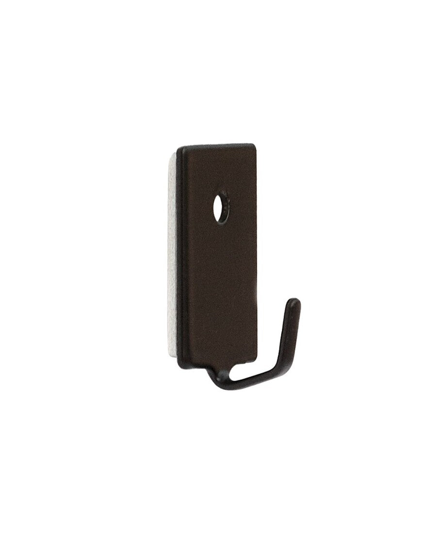 P2003N BL 4-unit ADHESIVE HOOK BLACK STEEL THIN HOOK KÖPPELS