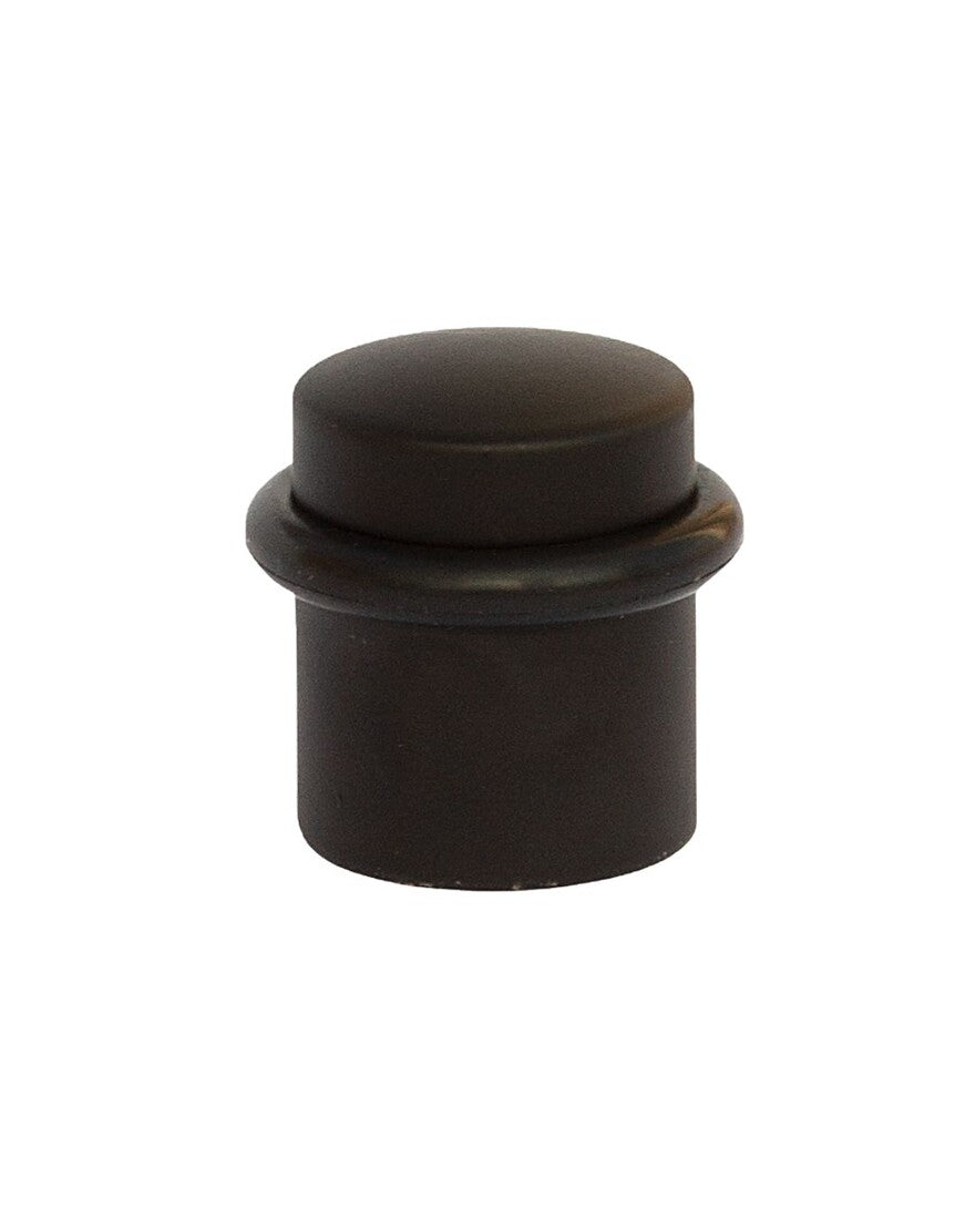T1006N BL 1ud TOPE REDONDO METALICO NEGRO CON TACO/TORNILLO KOPPELS