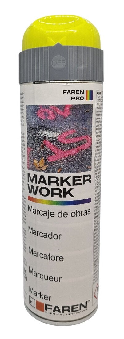 3VA500 SPRAY PINTURA AMARILLO FLUORESCENTE 500ml